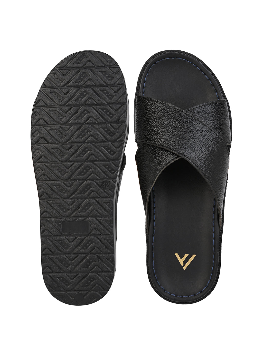 Alberto Torresi Deriko Black Genuine Leather Flats