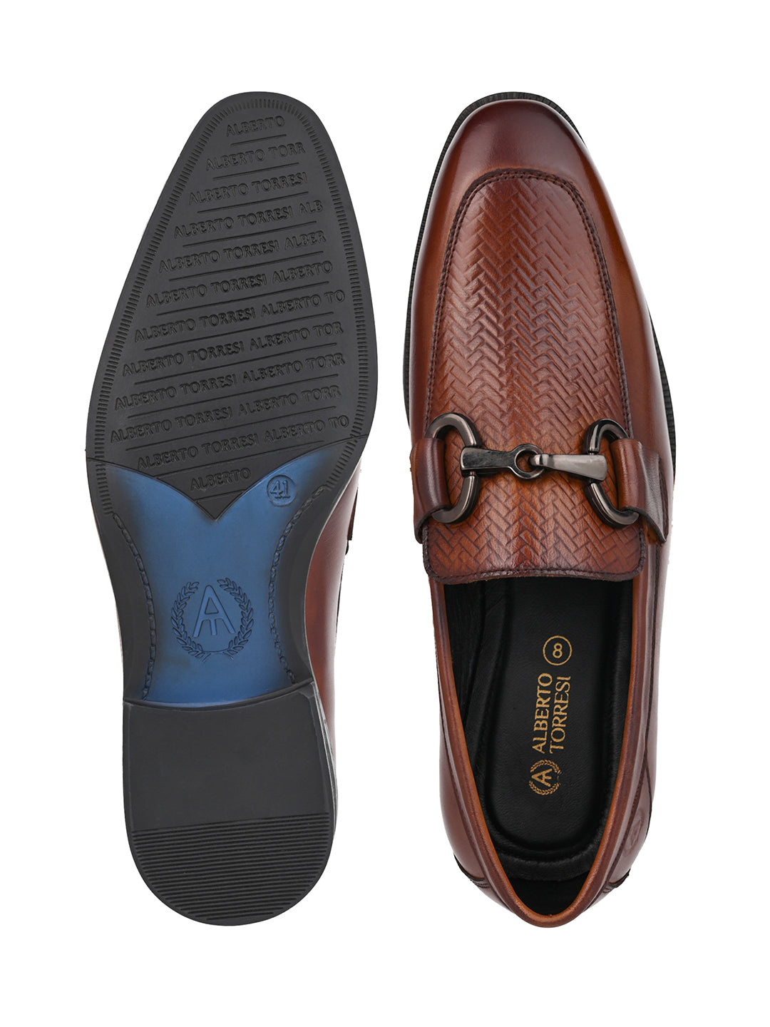 Premium Branded Horsebit Formal Leather Loafer With Tpr Sole And Heel Support