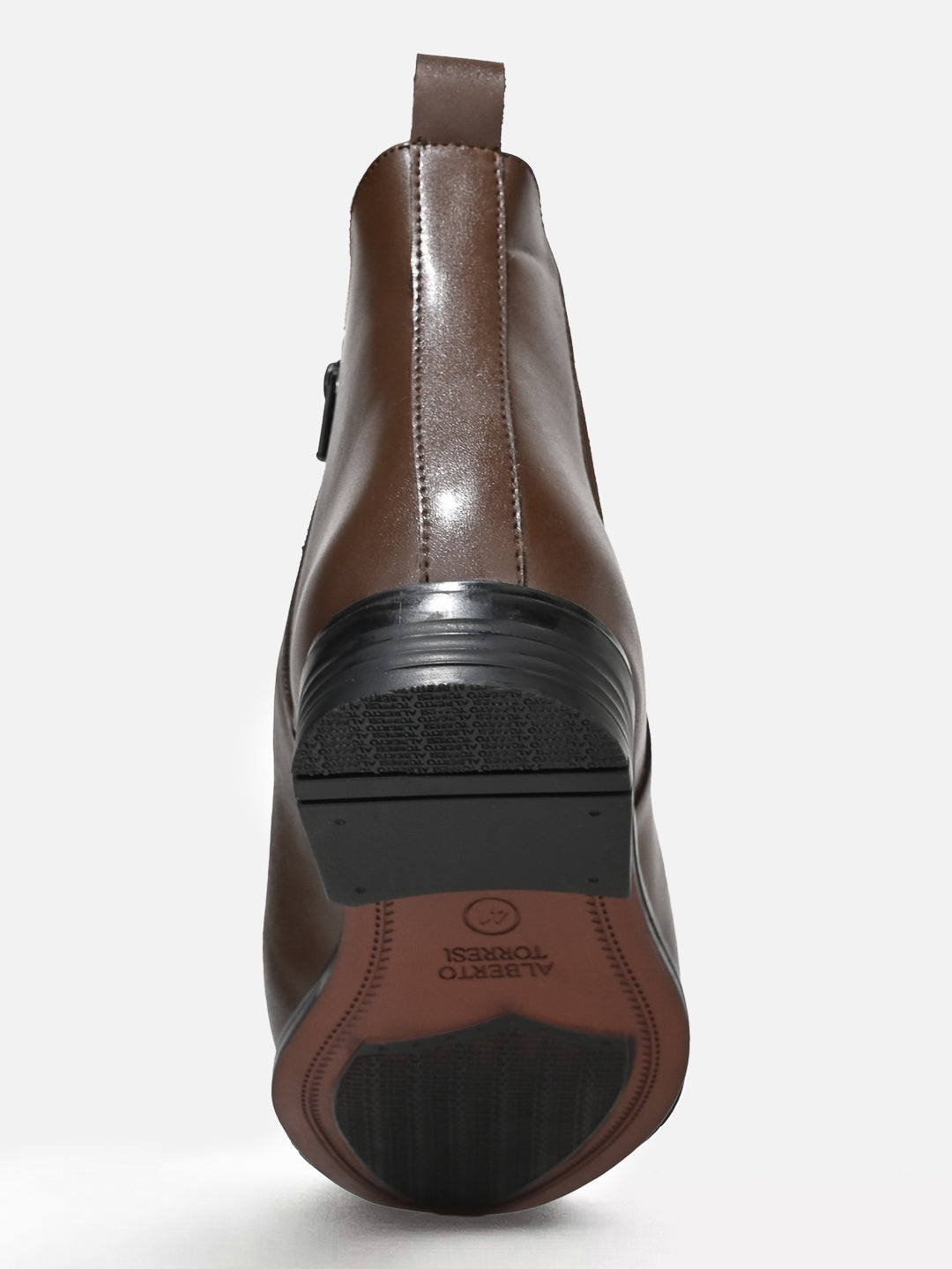 Alberto Torresi Synthetic Brown Chelsea Boots For Men