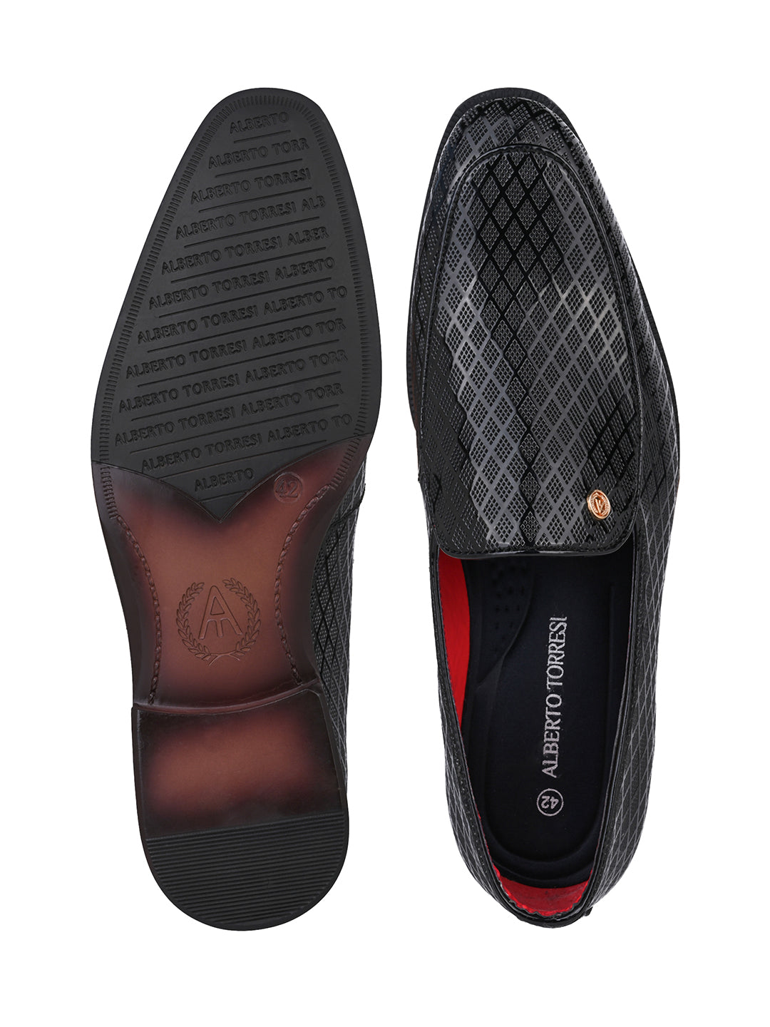 Alberto Torresi Black Patent Tassel Loaffer