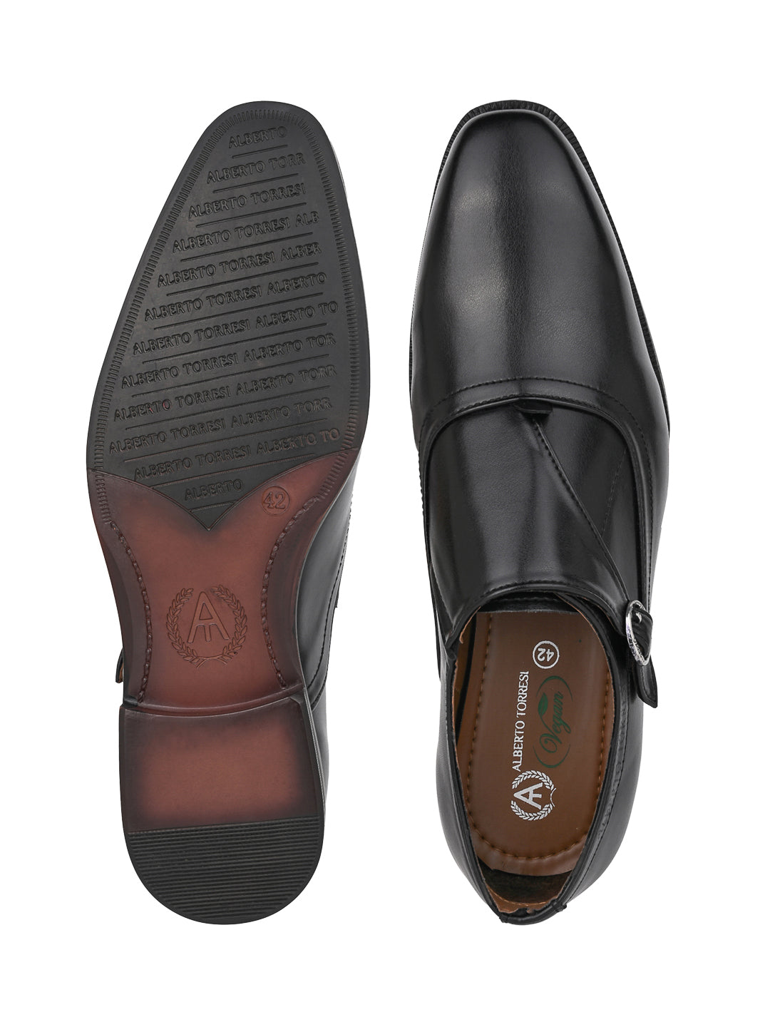Alberto Torresi Black Slipon formal Shoes