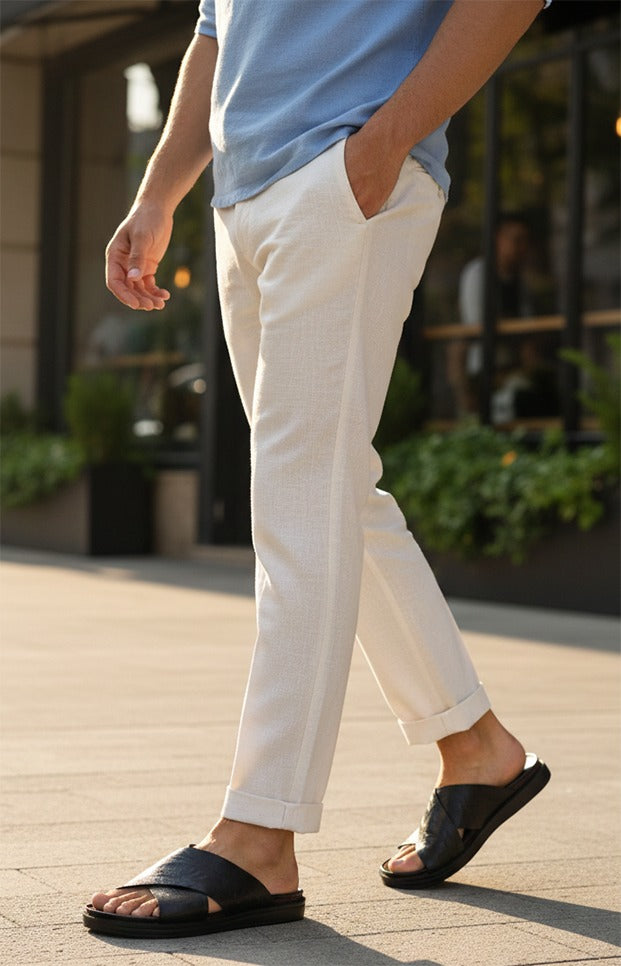 Alberto Torresi Barleta Black Leather Men Slippers