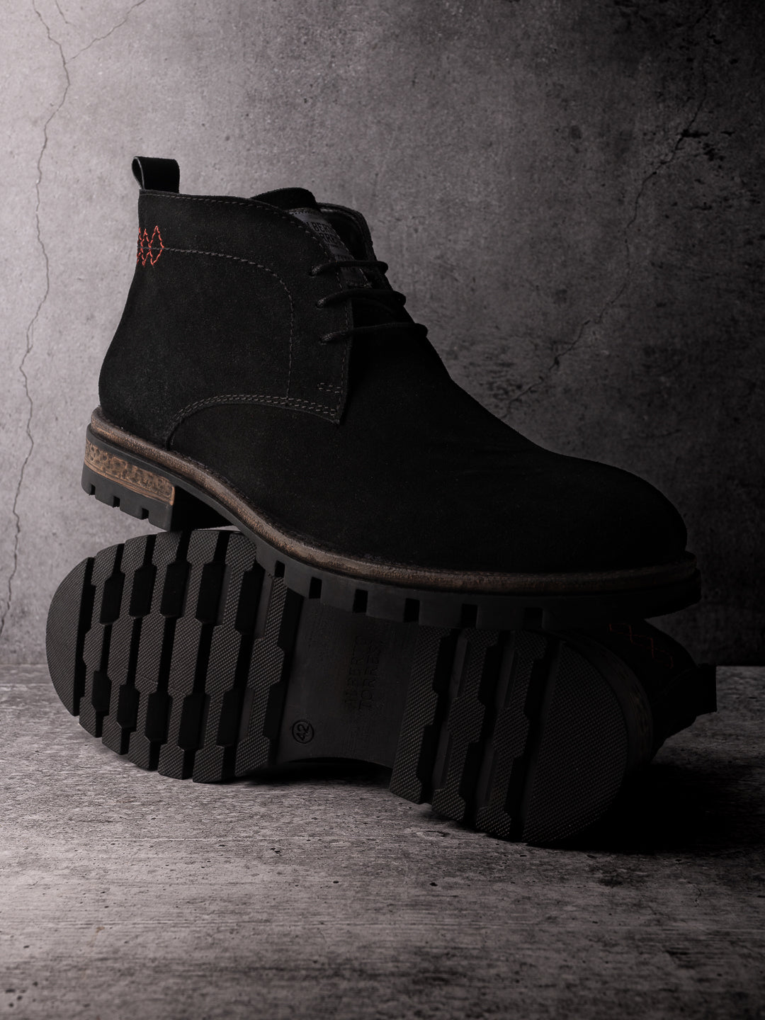 Alberto Torresi Headon Series Devl559 Genuine Suede High Tops For Men