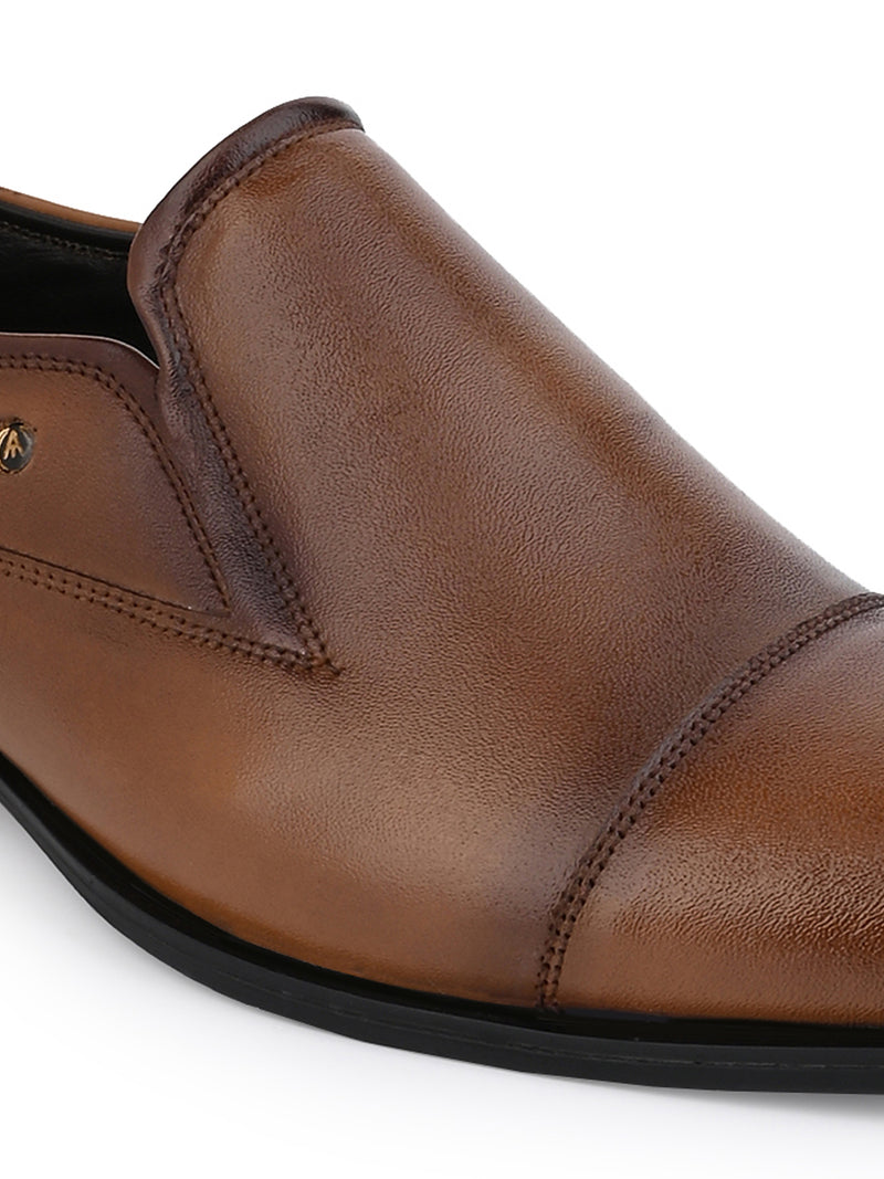 Genuine Leather Lightweight Branded Sole Toecap Loafer For Men