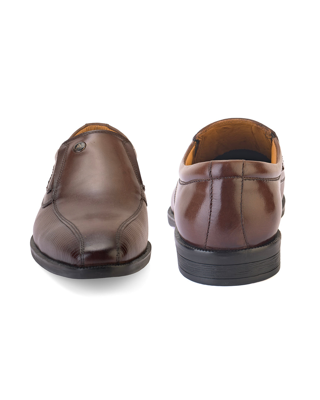 Alberto Torresi Hungary Series Brown Leather Formal Shoe With Branded Sole