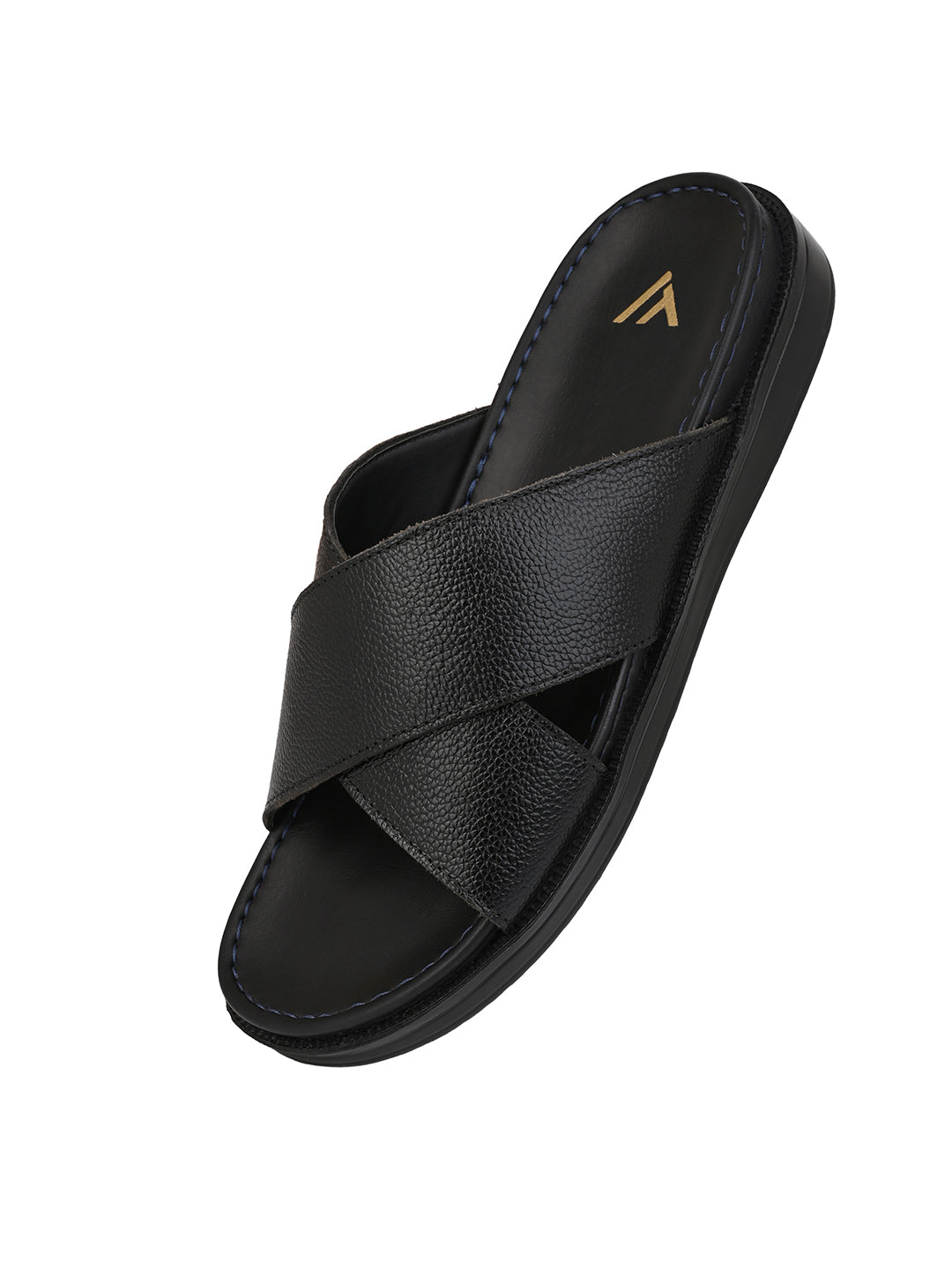Alberto Torresi Deriko Black Genuine Leather Flats