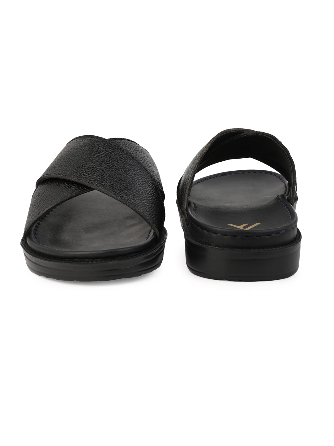 Alberto Torresi Deriko Black Genuine Leather Flats