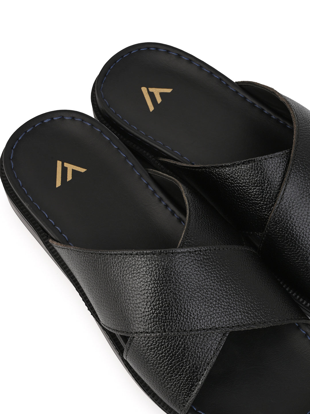 Alberto Torresi Deriko Black Genuine Leather Flats