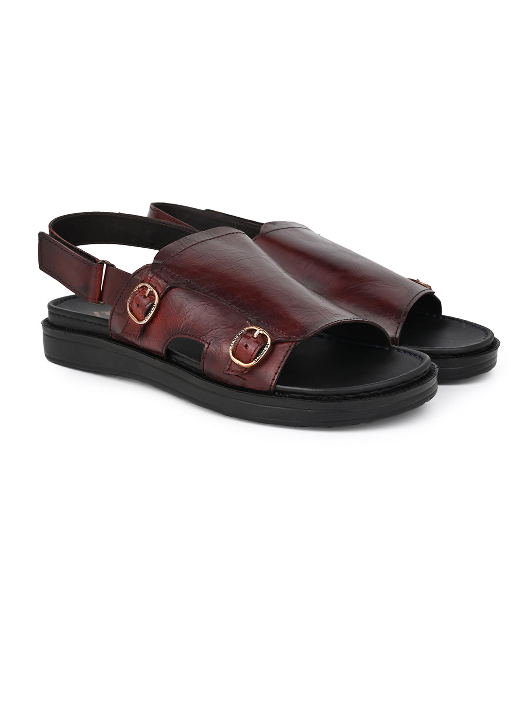 Alberto Torresi Bordo Genuine Leather Slingback Sandals For Men