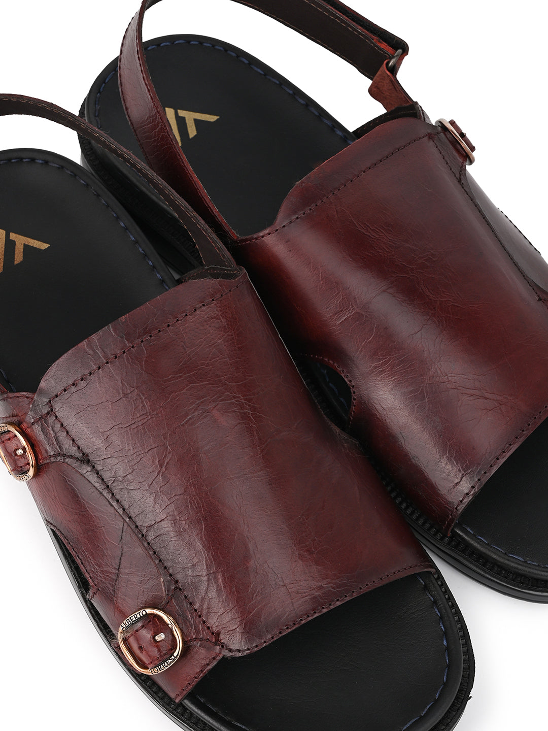 Alberto Torresi Bordo Genuine Leather Slingback Sandals For Men