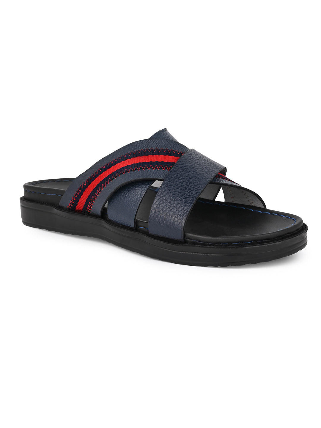 Alberto Torresi Trendy Premium Stylish Men Blue Slippers