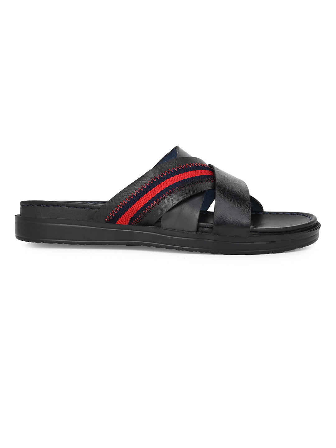 Alberto Torresi Trendy Premium Stylish Men Black Slippers