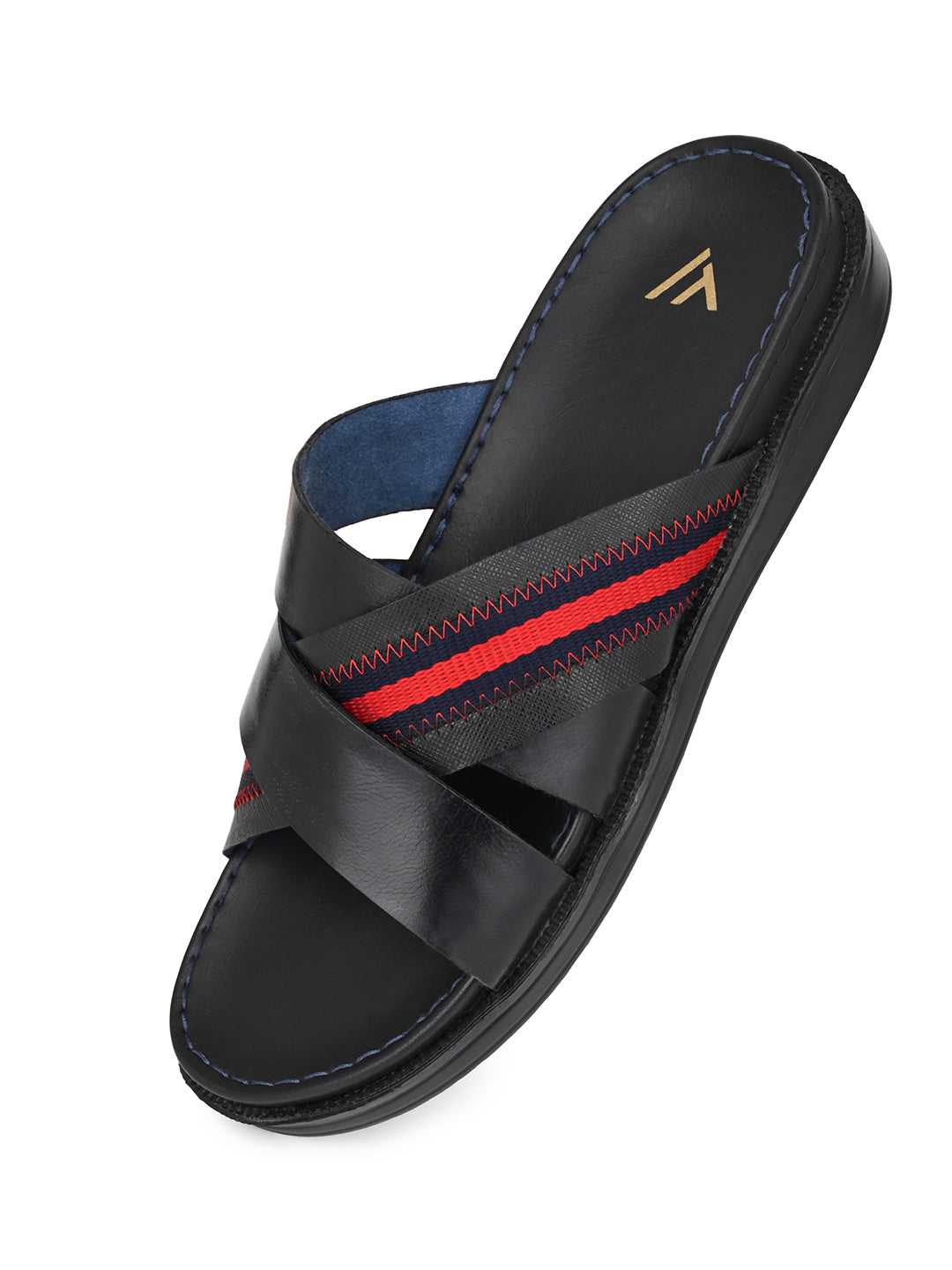 Alberto Torresi Trendy Premium Stylish Men Black Slippers