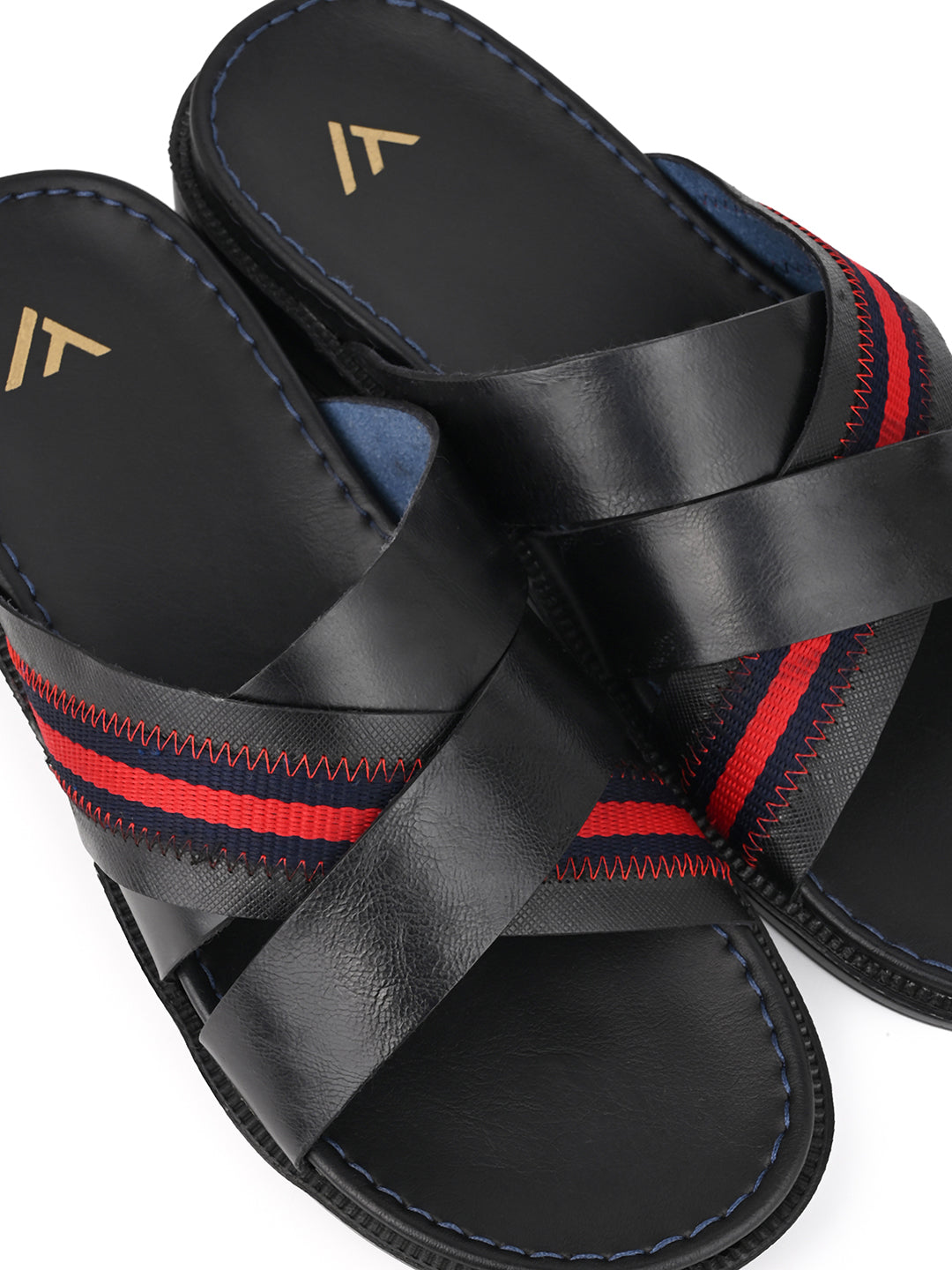 Alberto Torresi Trendy Premium Stylish Men Black Slippers