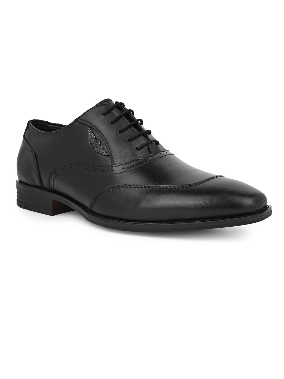 Alberto Torresi Genuine Leather Black Laceup Formal Shoes Oxford For Men