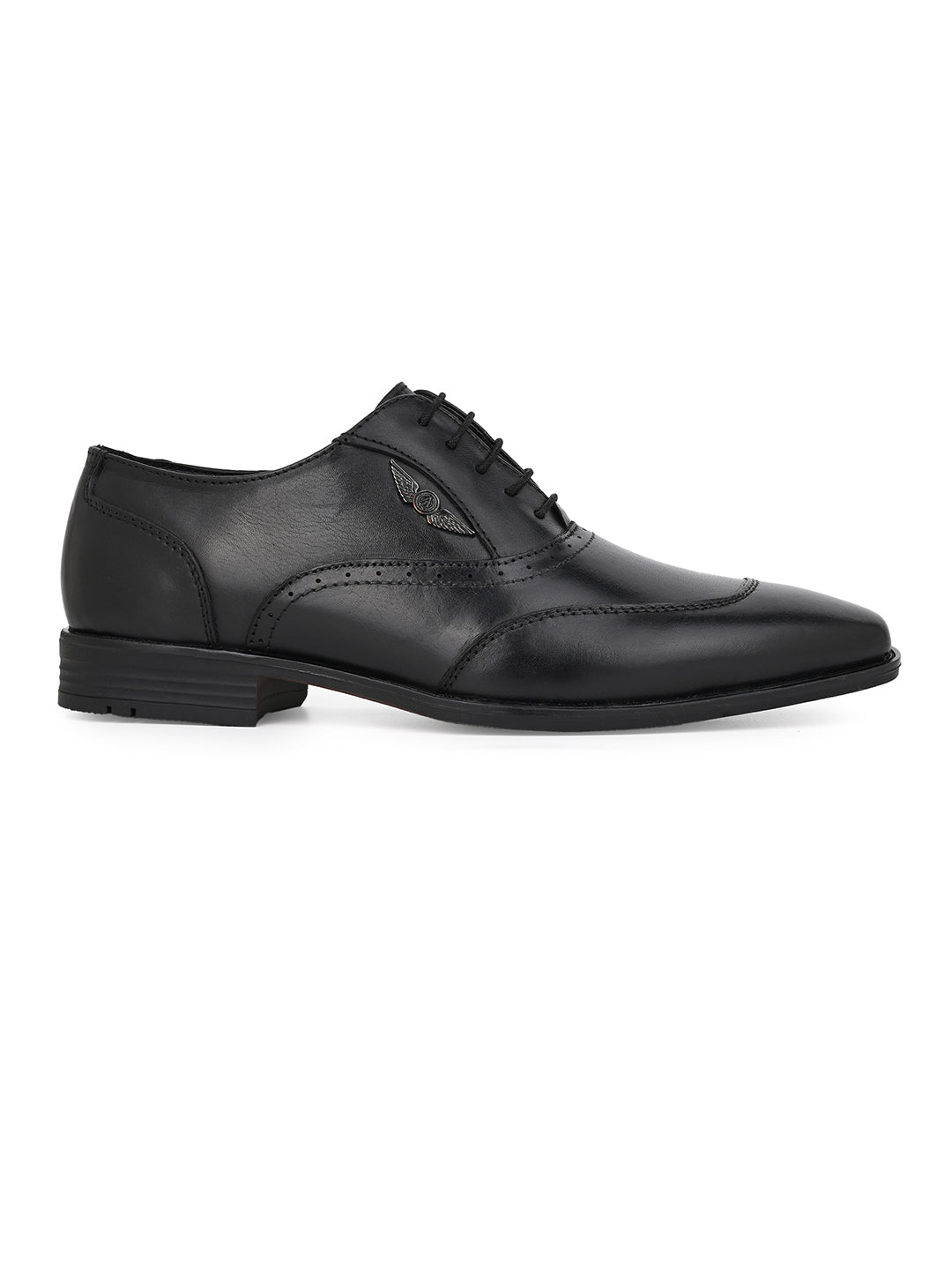 Alberto Torresi Genuine Leather Black Laceup Formal Shoes Oxford For Men