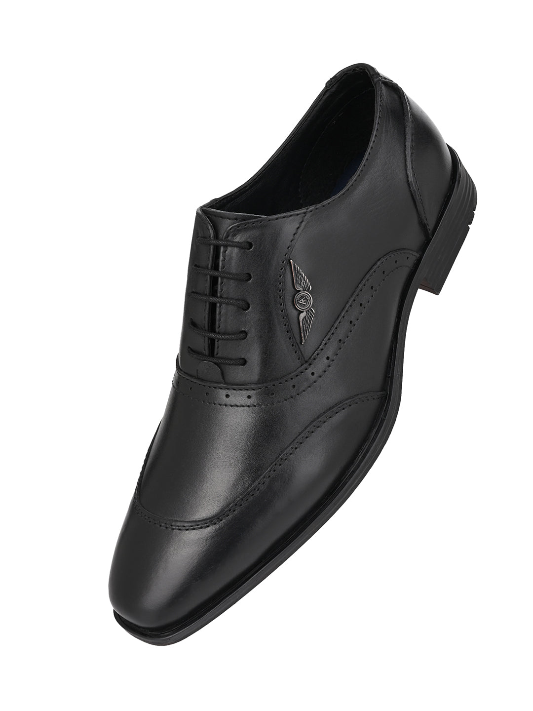 Alberto Torresi Genuine Leather Black Laceup Formal Shoes Oxford For Men