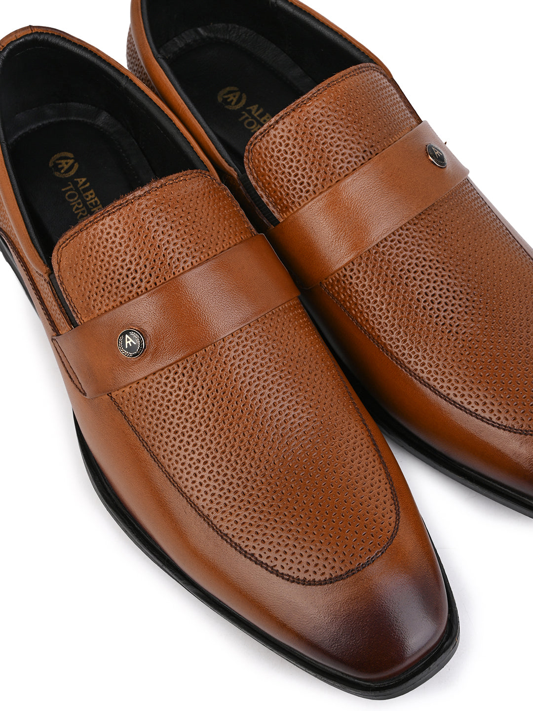 Alberto Torresi Tan Formal Shoe For Men