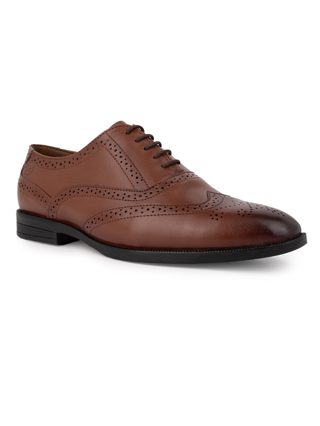 Alberto Torresi Tan formal Brogue Shoes