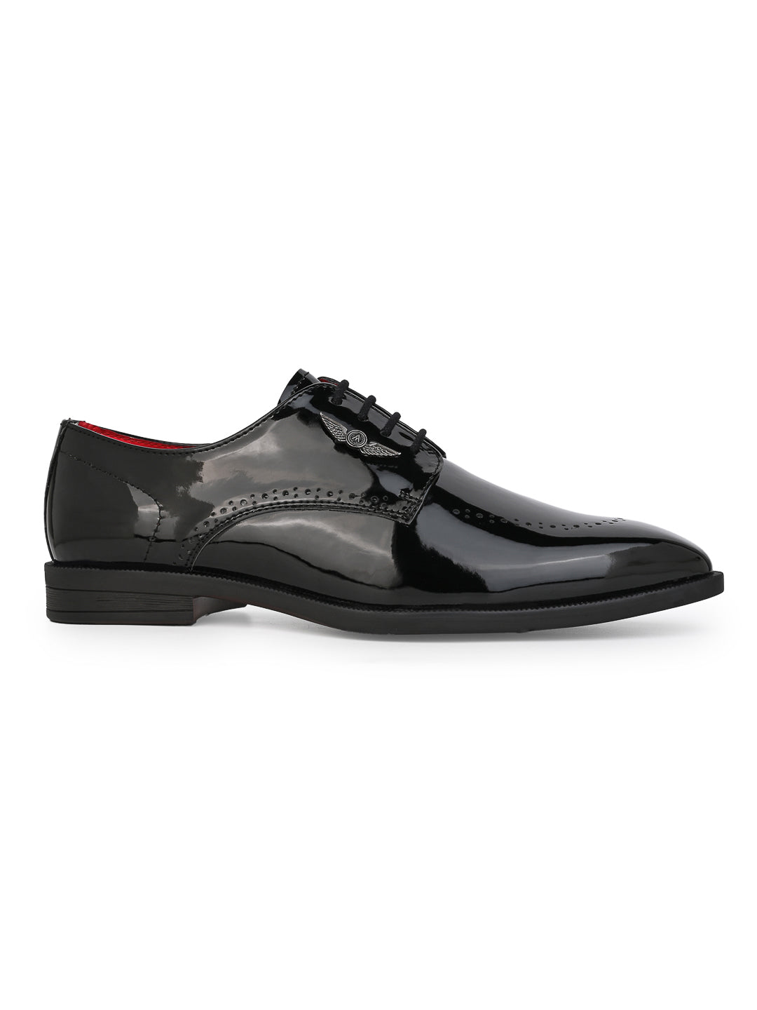 Alberto Torresi Black Patent Lace up Formal Shoes
