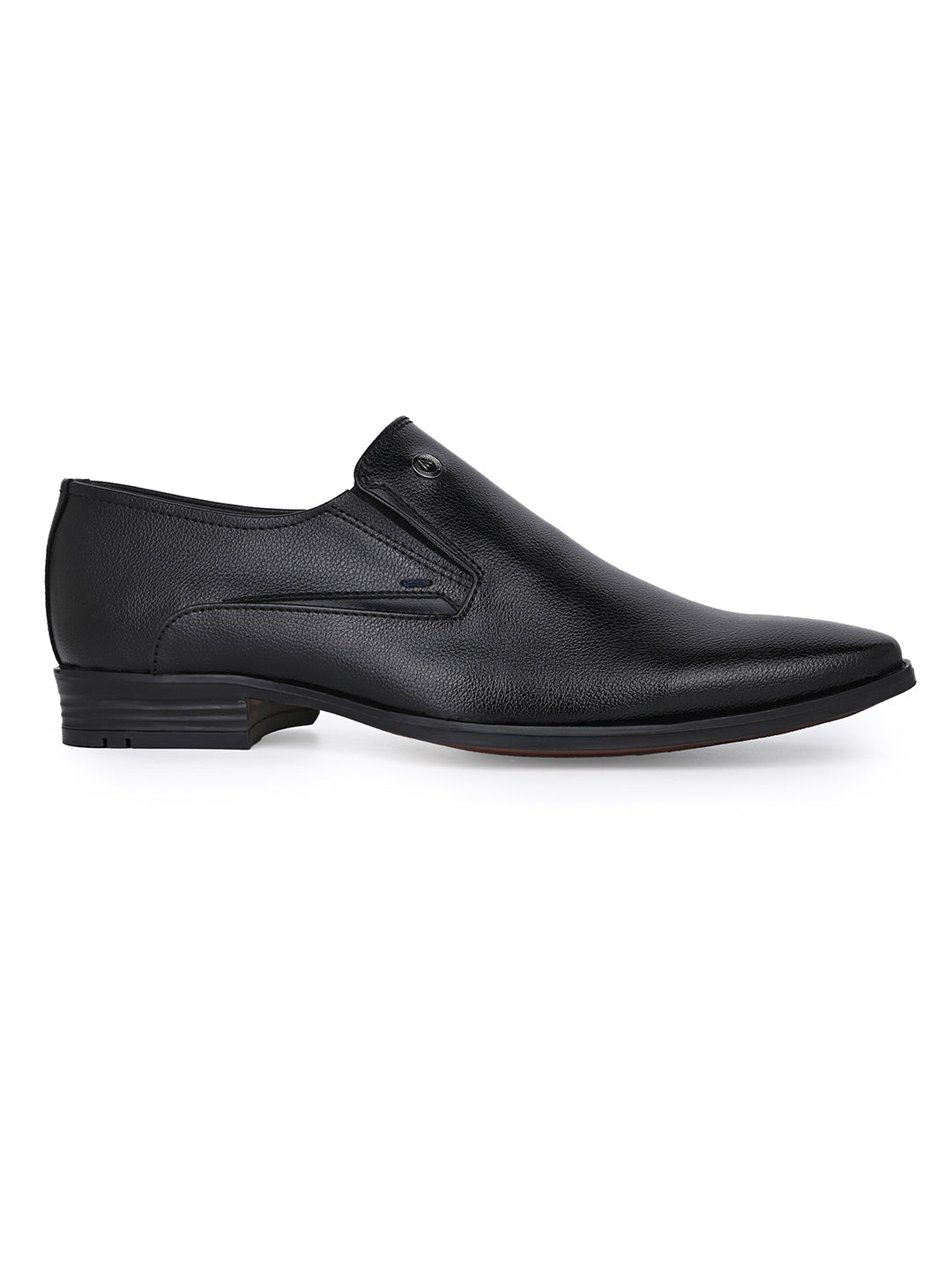 Alberto Torresi Fox leather Black Slip On Formal Shoes