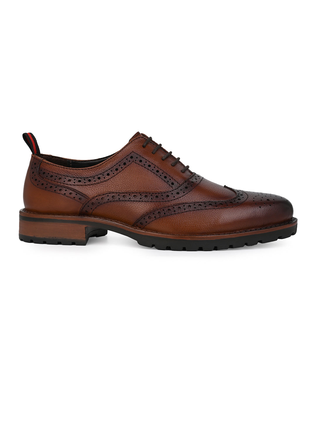 Alberto Torresi Latest Tan  Brogue Shoes With Padded Insole