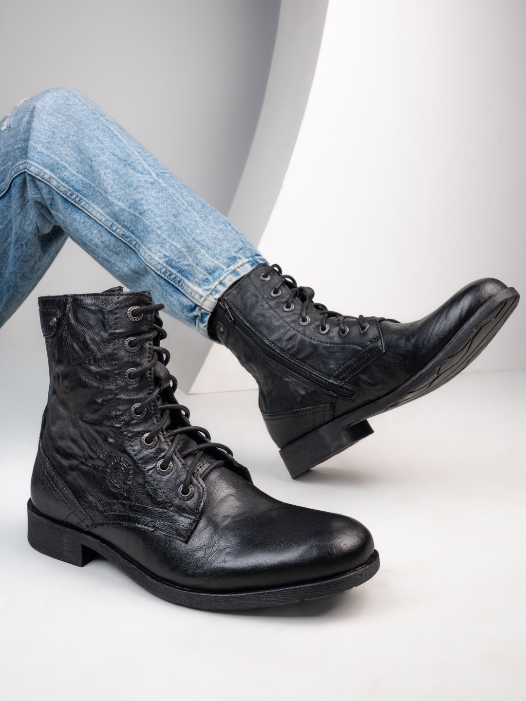 Alberto Torresi Barcus Black Ankle Boots