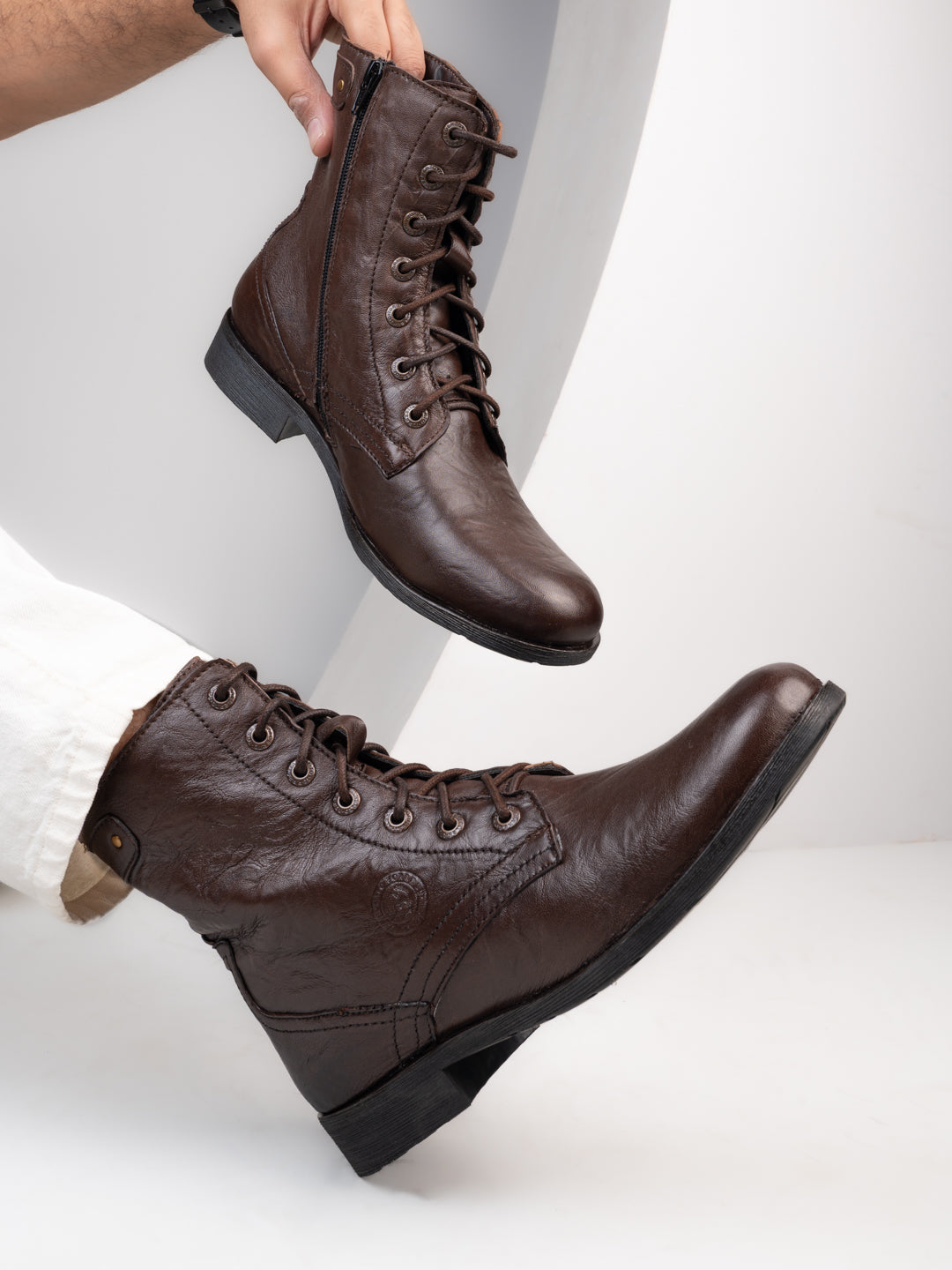 ALBERTO TORRESI BARCUS BROWN ANKLE BOOTS – Alberto Torresi