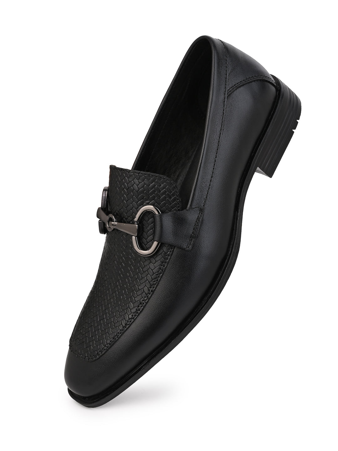 Alberto Torresi Premium Branded Horsebit Formal Leather Loafer With TPR Sole And Heel Support