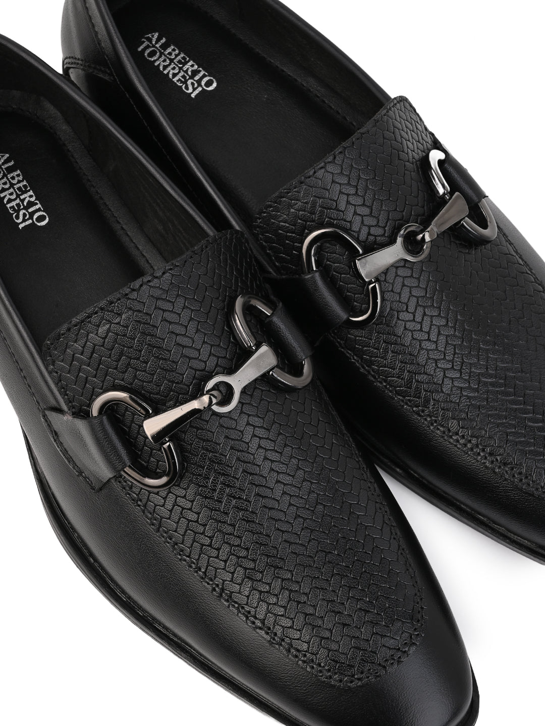 Alberto Torresi Premium Branded Horsebit Formal Leather Loafer With TPR Sole And Heel Support