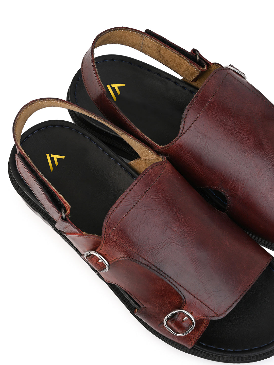 Alberto Torresi Bordo Genuine Leather Slingback Sandals For Men