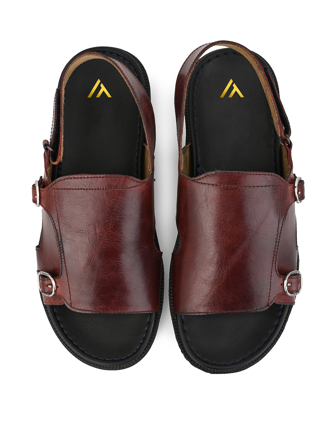 Alberto Torresi Bordo Genuine Leather Slingback Sandals For Men