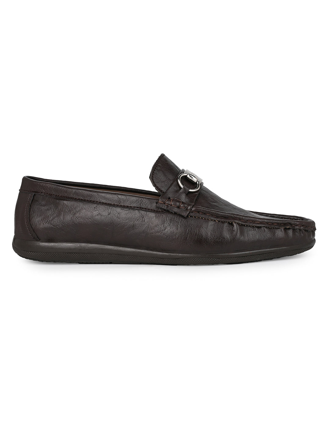Alberto Torresi Twisty Series 531 Full Flex Rubber Sole Slip In Brown Casual Loafers