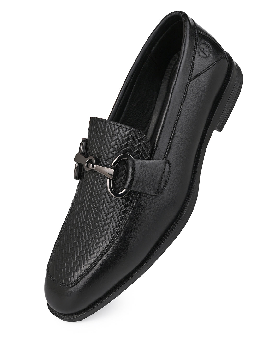 Alberto Torresi Premium Branded Horsebit Formal LeatherLoafer With TPR Sole And Heel Support
