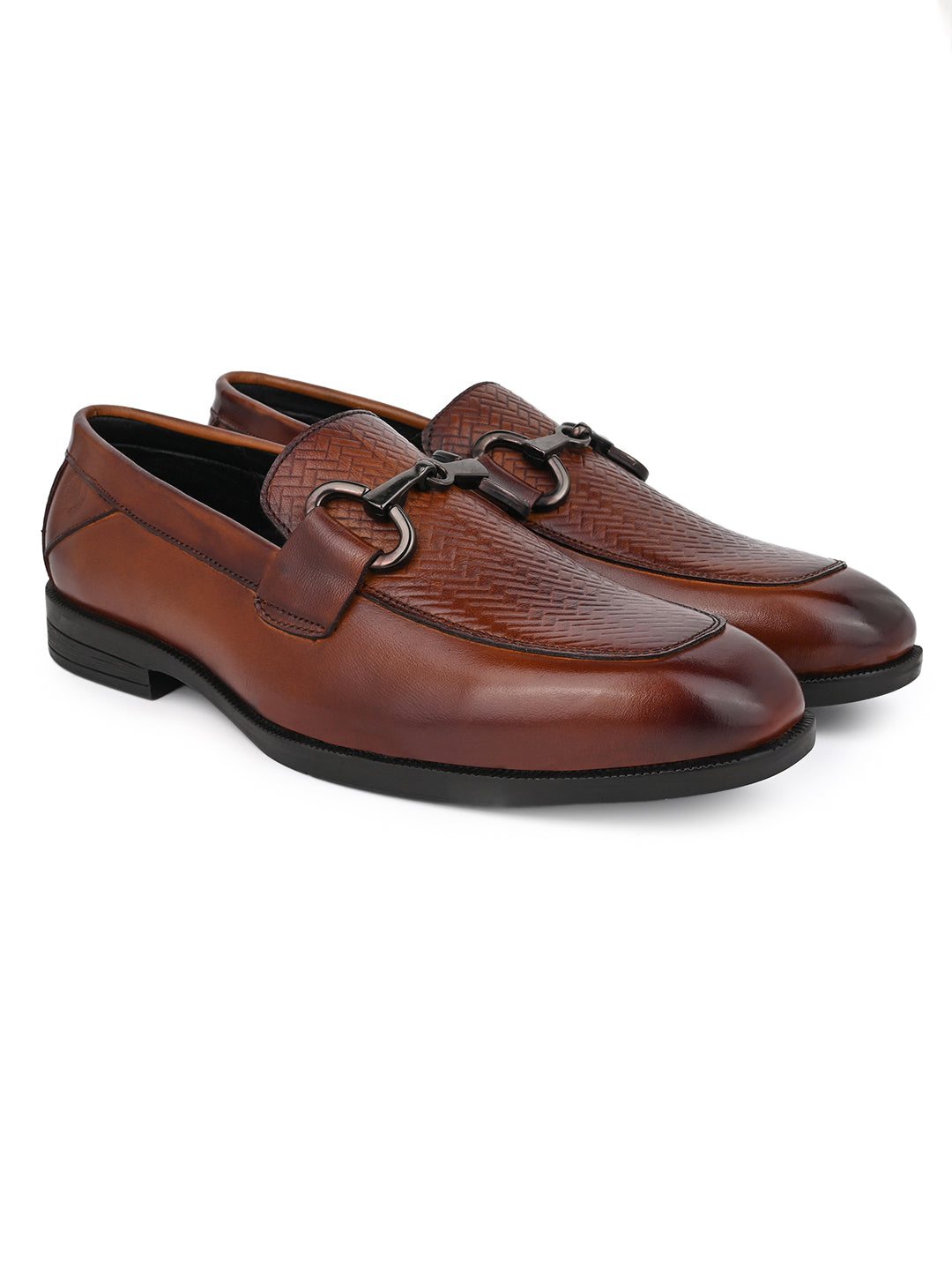 Premium Branded Horsebit Formal Leather Loafer With Tpr Sole And Heel Support