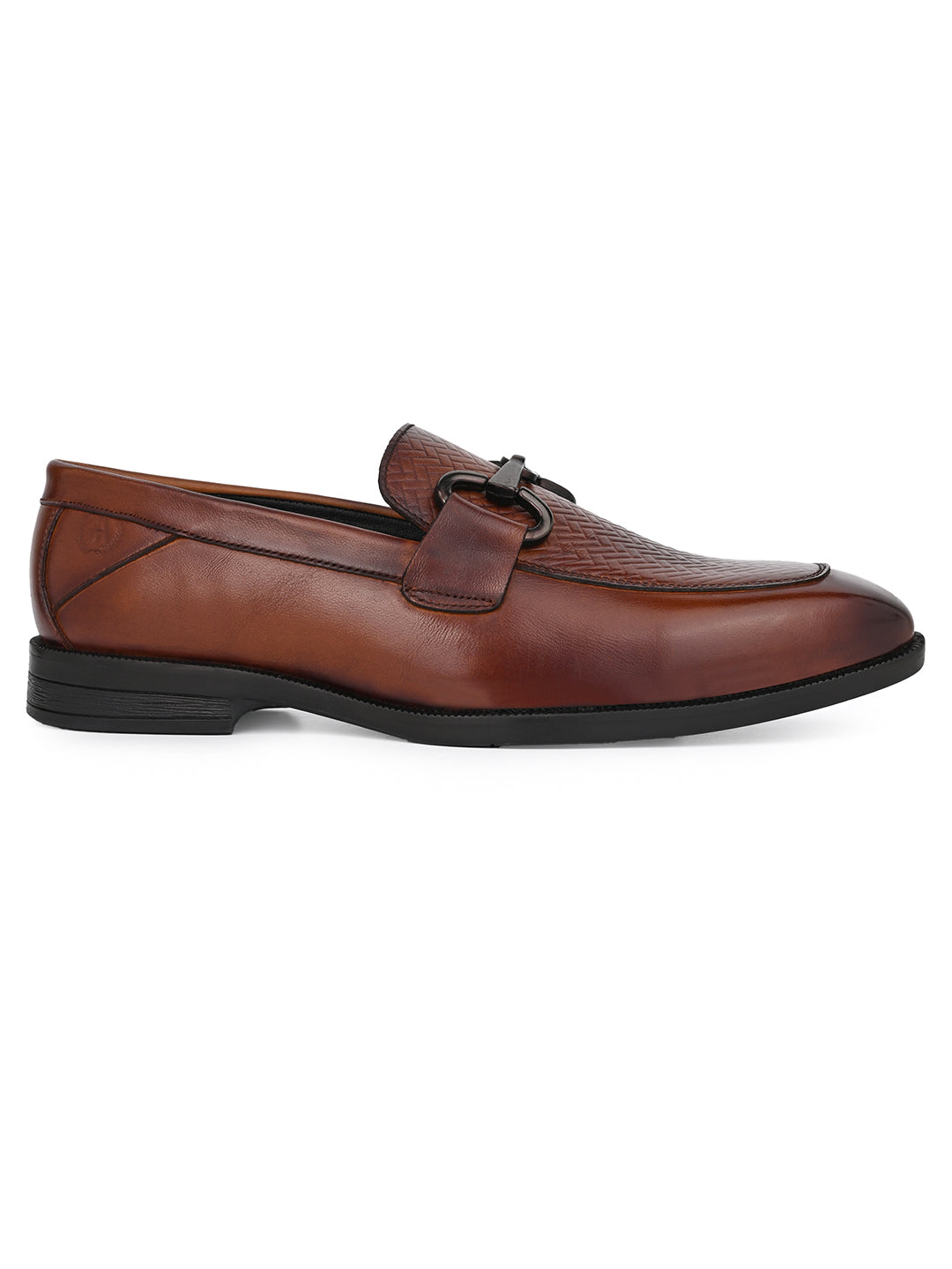 Premium Branded Horsebit Formal Leather Loafer With Tpr Sole And Heel Support