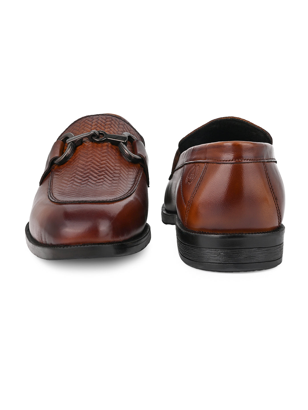 Premium Branded Horsebit Formal Leather Loafer With Tpr Sole And Heel Support