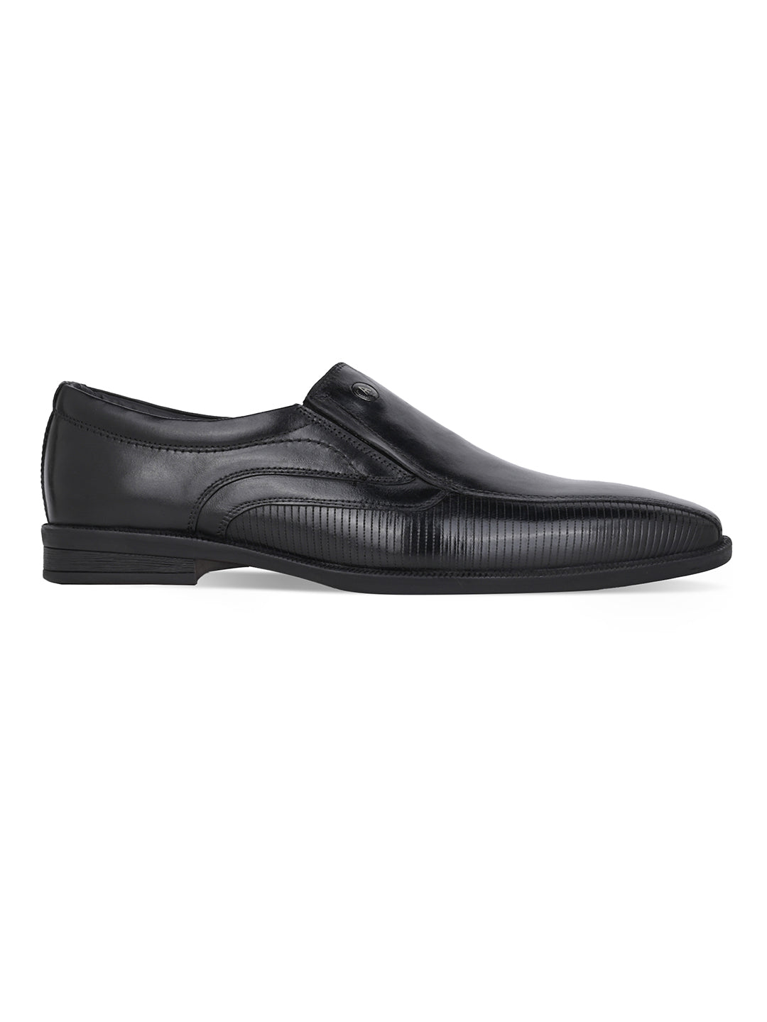 Alberto Torresi Hungary Series Black Leather Formal Shoe With Branded Sole