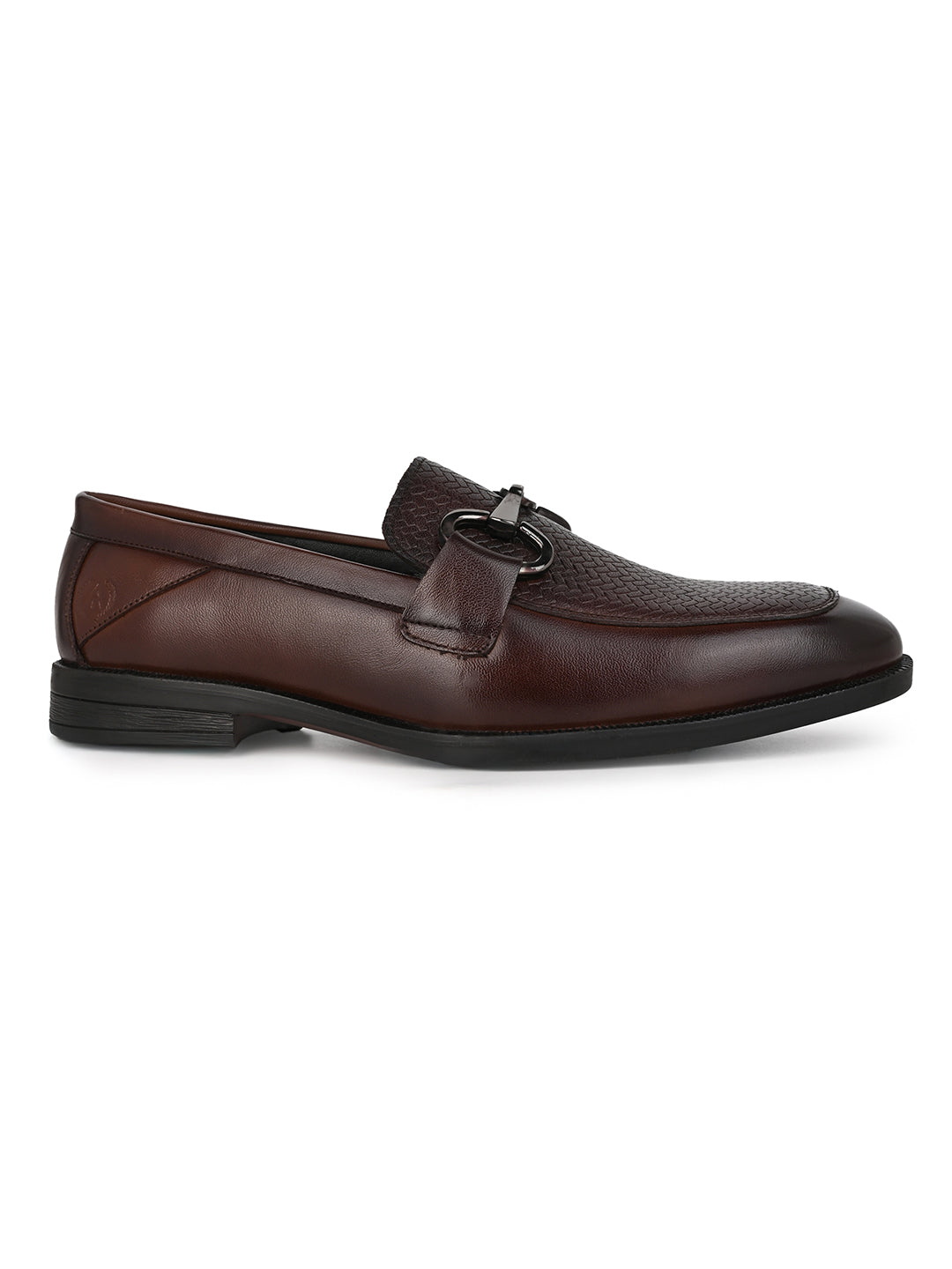Premium Branded Horsebit Formal Leather Loafer With Tpr Sole And Heel Support