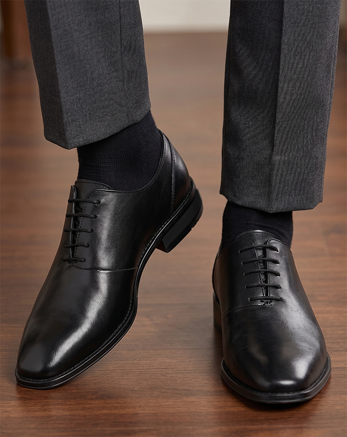 black dress shoes with laces Alberto Torresi Men's Genuine Leather Lace-Up Formal testAtakan Shiny Off the Shoulder this shoe is great Collar Size:16