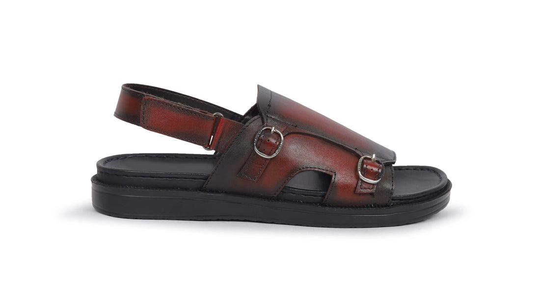 Alberto Torresi Bordo Genuine Leather Slingback Sandals For Men