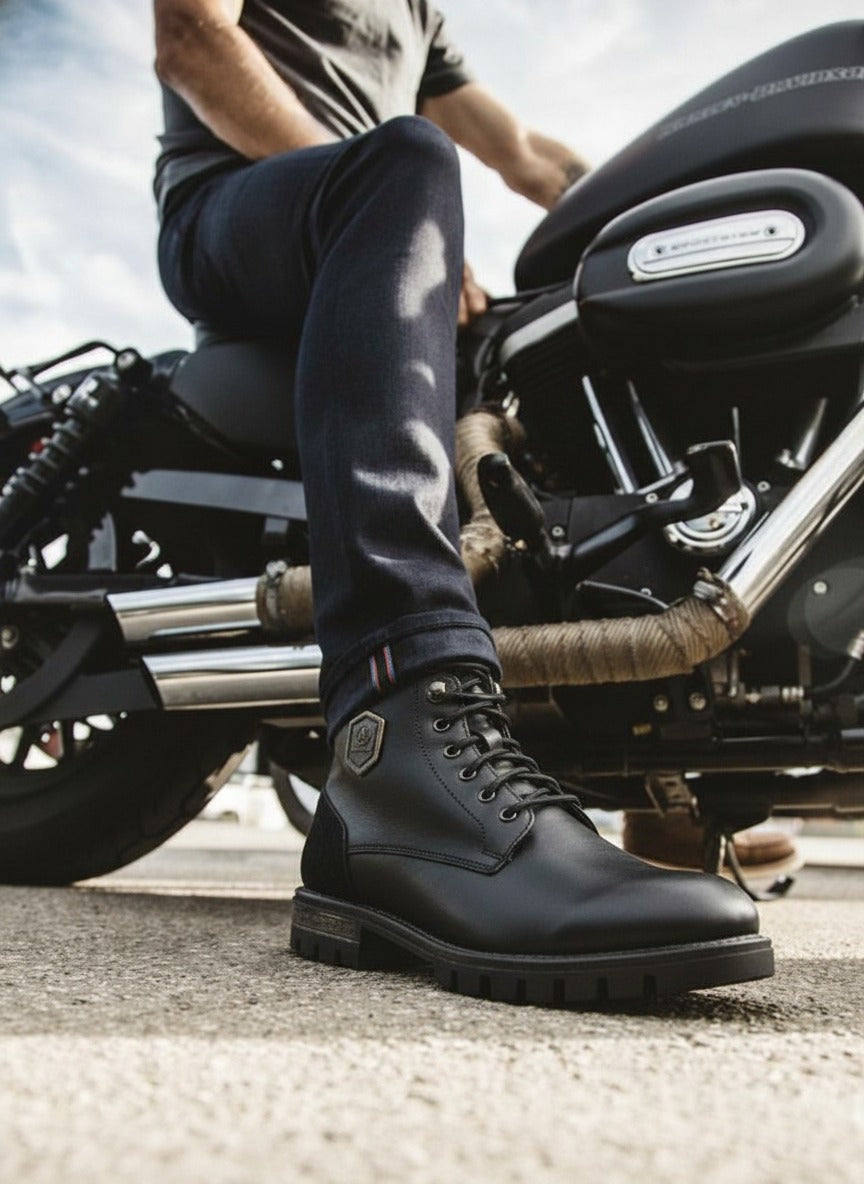 Alberto Torresi Headon Series Devl553 Pure Grain Leather Ankle Chukkas For Men