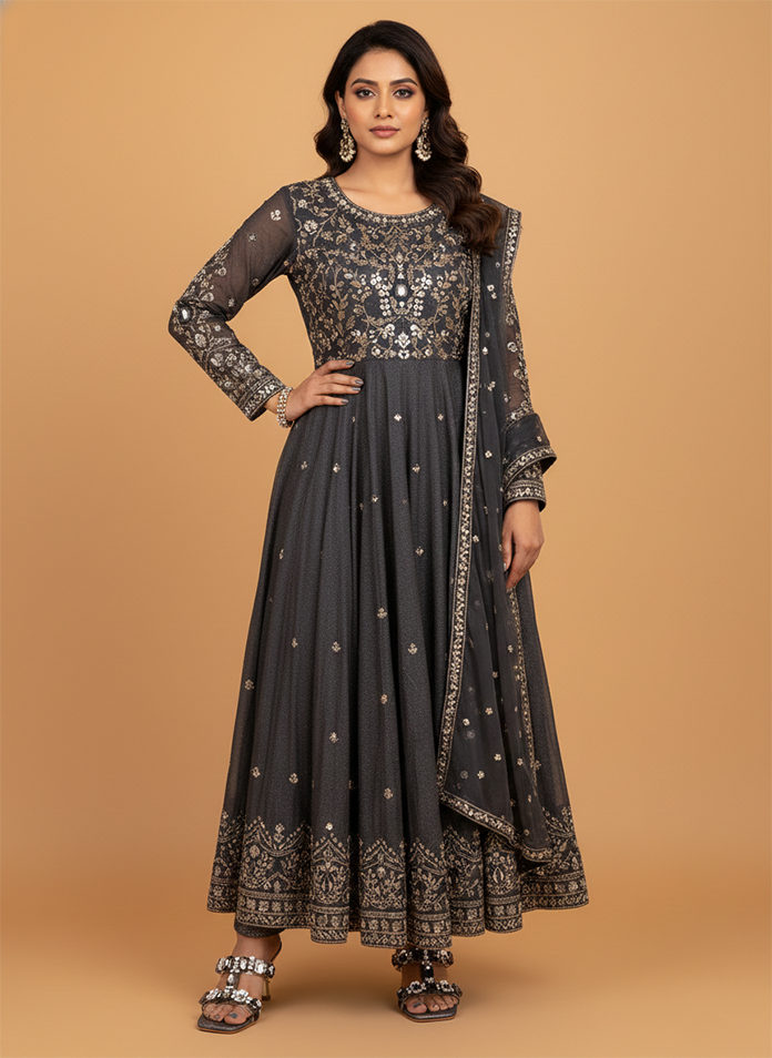 Starlight T-Strap Crystal Stiletto in Champagne Black Sandal