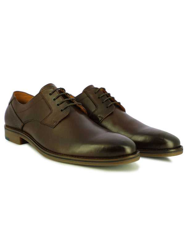 Berny Men's Dark Brown Wingtip Formal Shoes