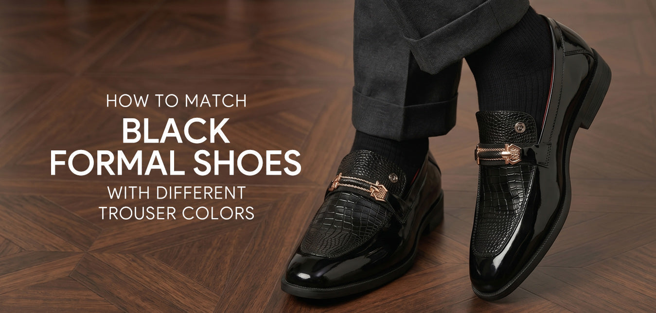 How to match black formal shoes with different trouser colors