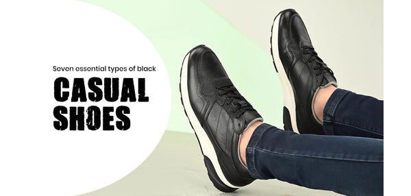 Seven essential types of black casual shoes