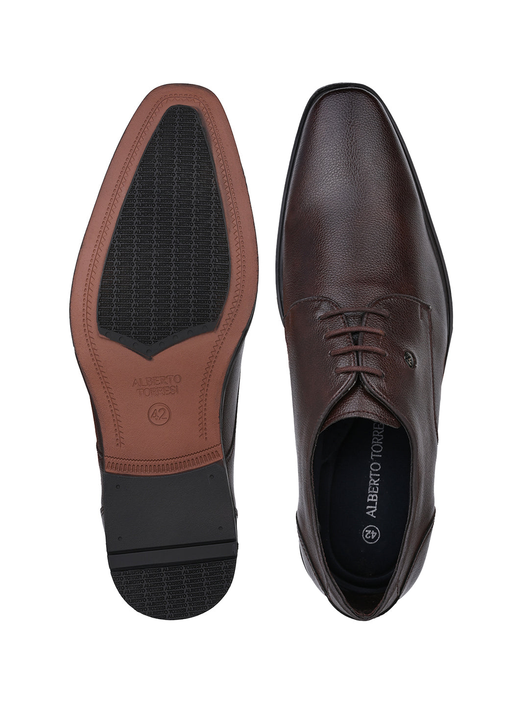 Alberto Torresi Brown Lace up Formal Shoes