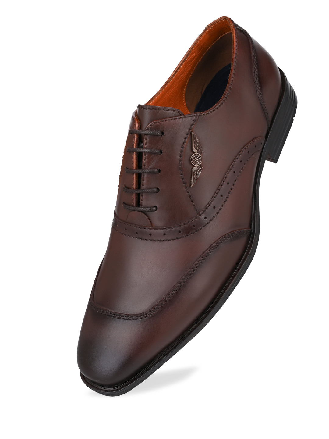 Alberto Torresi Genuine Leather Brown Laceup Formal Shoes