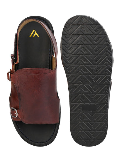 Alberto Torresi Bordo Genuine Leather Slingback Sandals For Men
