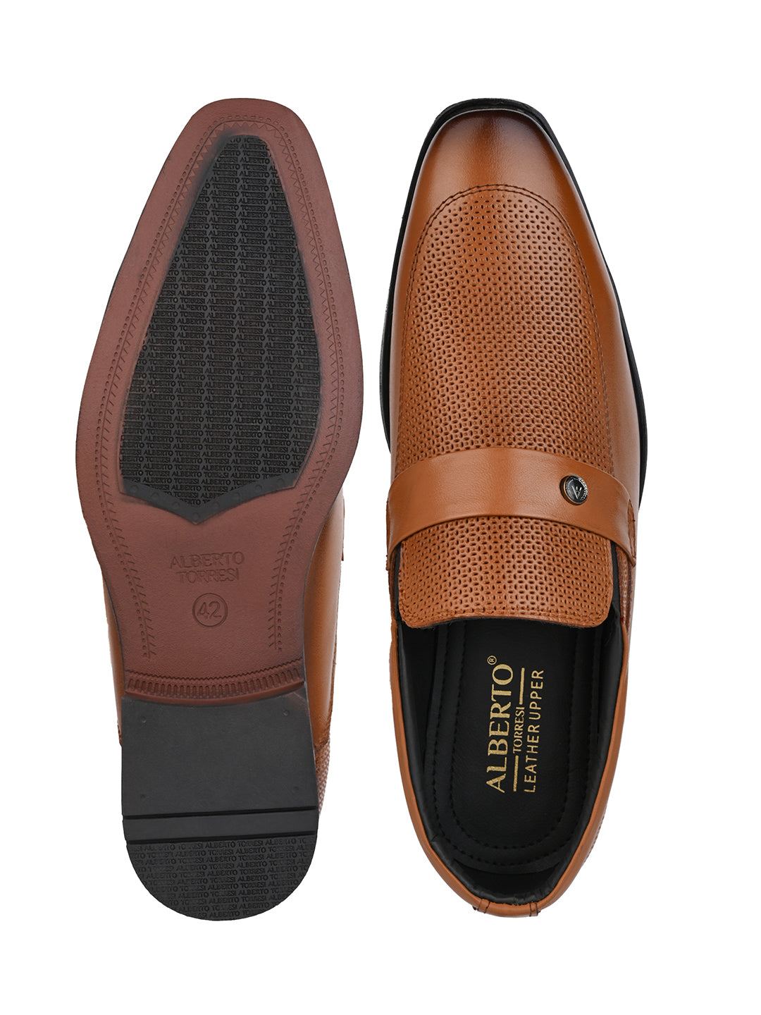Alberto Torresi Tan Formal Shoe For Men